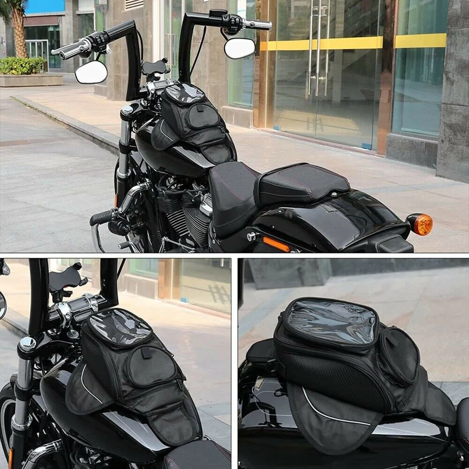 Estuche magnético para tanque de combustible de gasoil para motocicleta Honda Yamaha Suzuki Kawasaki Foto 3 de 4