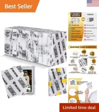 110 Pack Trading Card Shipping Protectors - Premium Plastic Inserts for Sport...