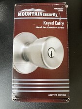 Mountain Security Stainless Steel Keyed Entry And Deadbolt For Exterior LAST ONE