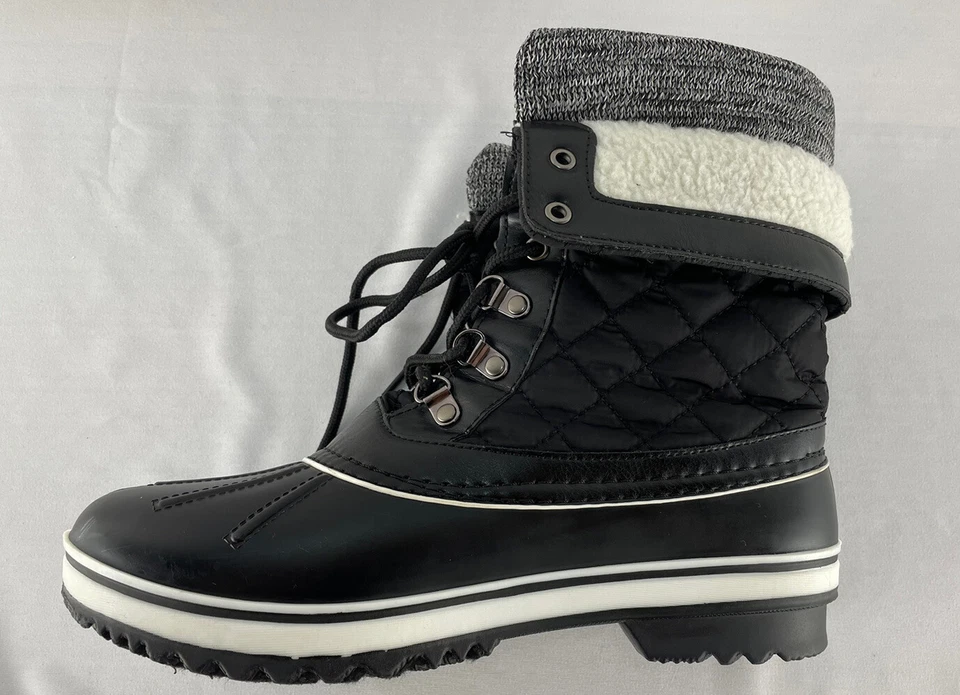 Forever 21 Botas Pato Doble Puño a Cuadros Carbón Mujer Talla US 8.5 Foto 4 de 4