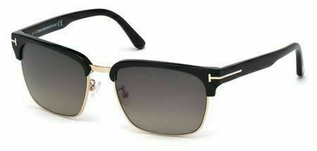 Tom Ford River TF367 TF/367 01D Polarized Sunglasses 57mm - Black 