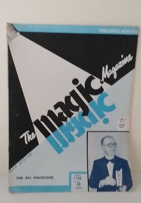 MAGIC MAGAZINE MAX ANDREW'S April 1955 Featured magician BERTRAM MILLIDGE