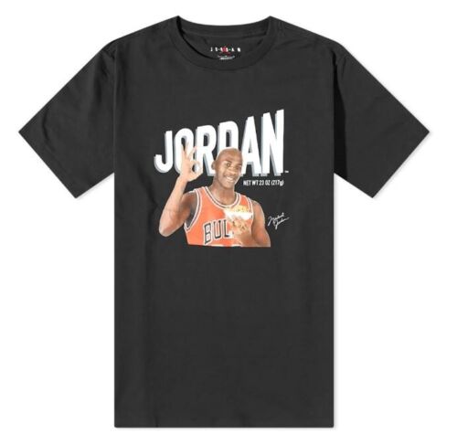 Jordan T-Shirt Original UVP £38 bedruckt Porträt Air Jordan M L XL - Bild 1 von 2