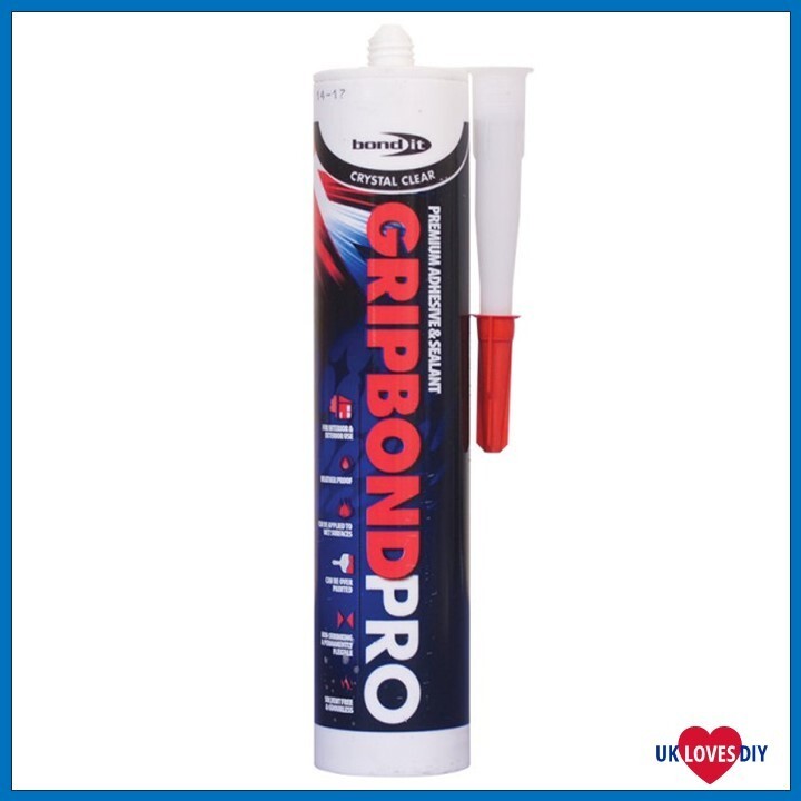 Bond It Grip Bond Pro Sealant & Adhesive Crystal Clear EU3