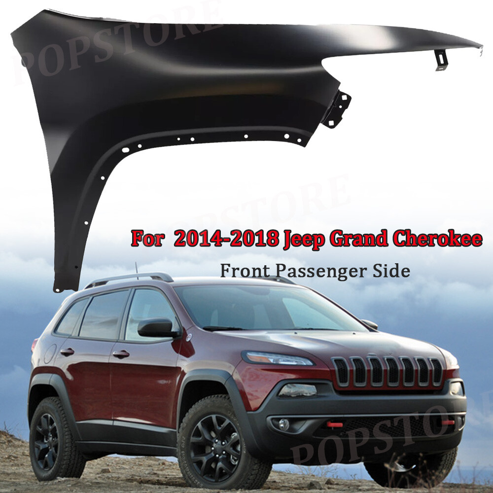 G-PLUS Black Front Passenger Side Fender Flare For 2014-2018 Jeep Cherokee
