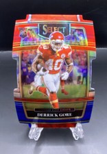 2021 Select DERRICK GORE RED BLUE PRIZM DIE-CUT ROOKIE!! CHIEFS!!!🔥🔥📈📈