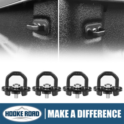 #ad Hooke Road Universal Truck Bed Cargo Tie Down Rings Anchors Kit fit Chevy GMC $17.93