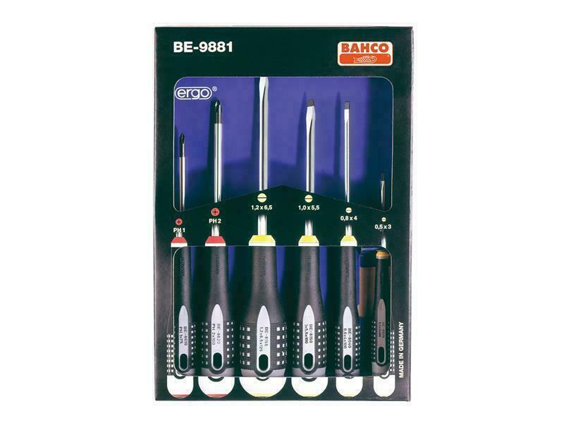 Bahco Be-9881 Ergo Screwdriver Set 6 Piece Sl/Ph BAH9881