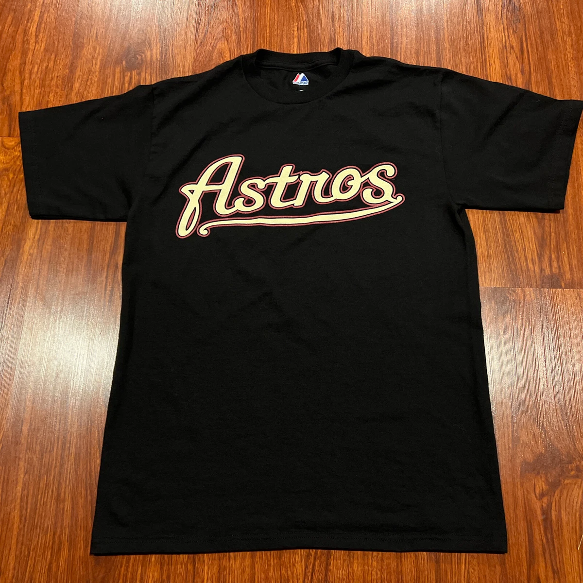 Majestic Youth Houston Astros Black Jersey Shirt XL Baseball MLB