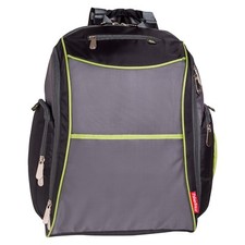 Fisher-Price Urban Backpack Baby Diaper Bag - Black, Lime, Gray NWT