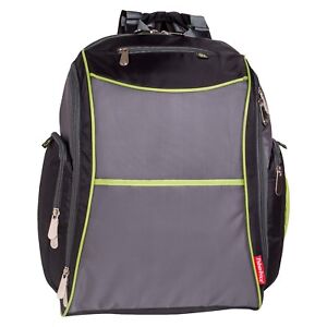 Fisher-Price Urban Backpack Baby Diaper Bag - Black, Lime, Gray NWT | eBay