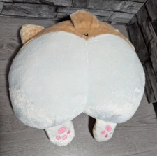 Corgi Butt 14” Large Dog Puppy Plush Stuffed Animal Tail Funny Decor Toy
