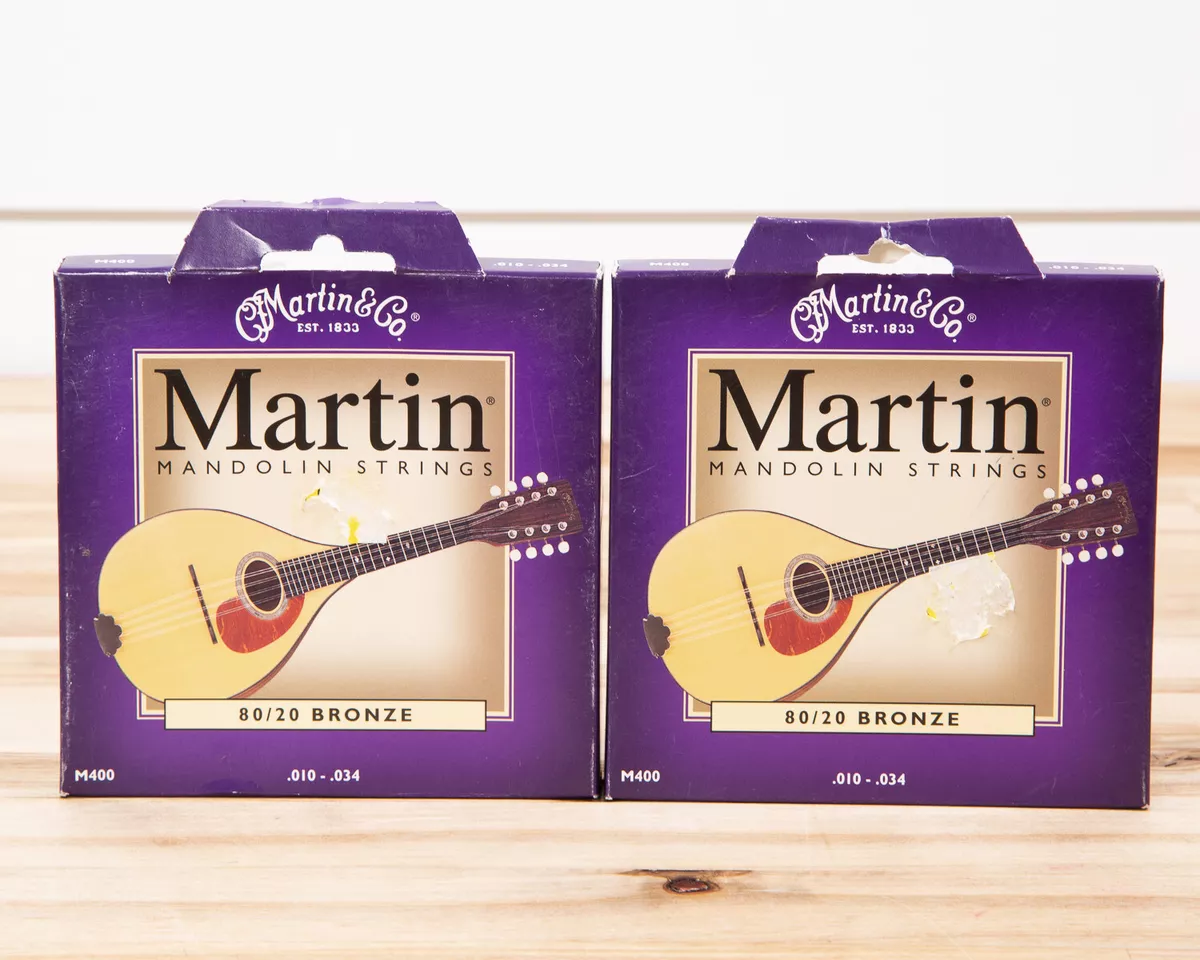 Lot Of 2 Martin M400 Mandolin Strings 80 20 Bronze .10 .34