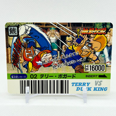 Terry Bogard FATAL FURY Barcode Battler II Card SNK Takara Vintage