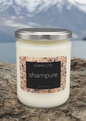 WOOD WICK * SHAMPURE AVEDA TYPE * SCENTED CANDLE * Leah's Lite Candle * 16 OZ