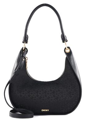 DKNY Abby Hobo Crossbody Umhängetasche Tasche JET BLK / BLK schwarz Neu
