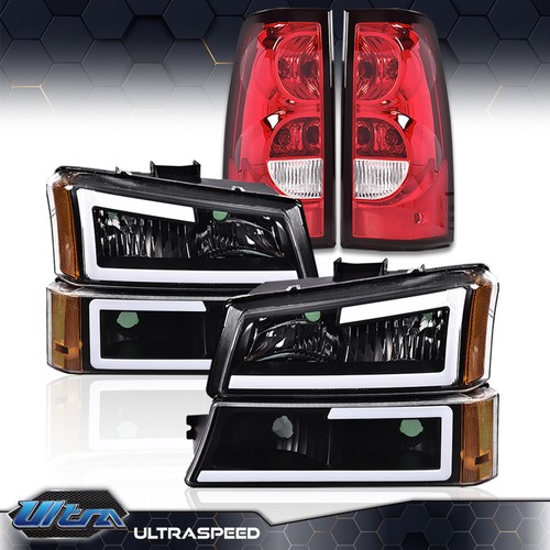 YITAMOTOR® 2003-2006 Chevrolet Silverado LED DRL Headlights Clear Le - Foto 5
