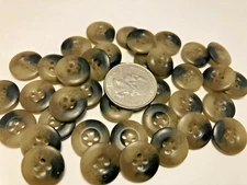 New  50 or 100  Buttons  Brown size 5/8 inch  shirt pants bulk buttons #BK11