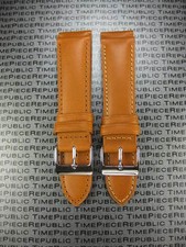 21mm Light Brown Genuine CALF LEATHER STRAP Tan for LONGINES 21 mm Watch Band O