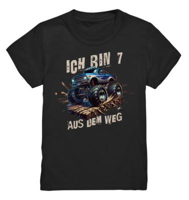 Ich bin 7 aus dem Weg | Kinder T-Shirt 7. Geburtstag Junge Sieben Jahre Geschenk