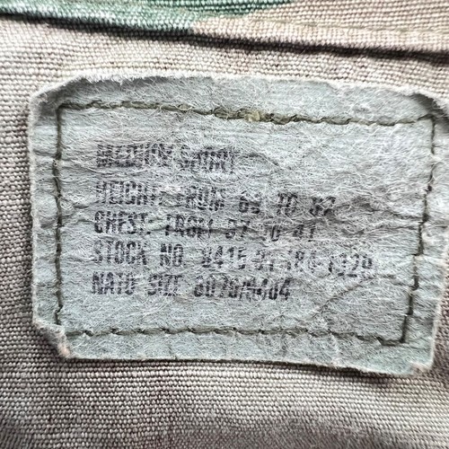 Army Issue Camo Combat Coat Button Up Mens Medium Atlantco 8415-01-084-1654 - Picture 3 of 11