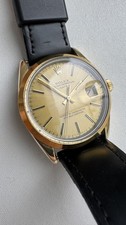 Rolex Oyster Perpetual Quickset Date 34mm 15505 1983 14K  Gold Shell Vintage