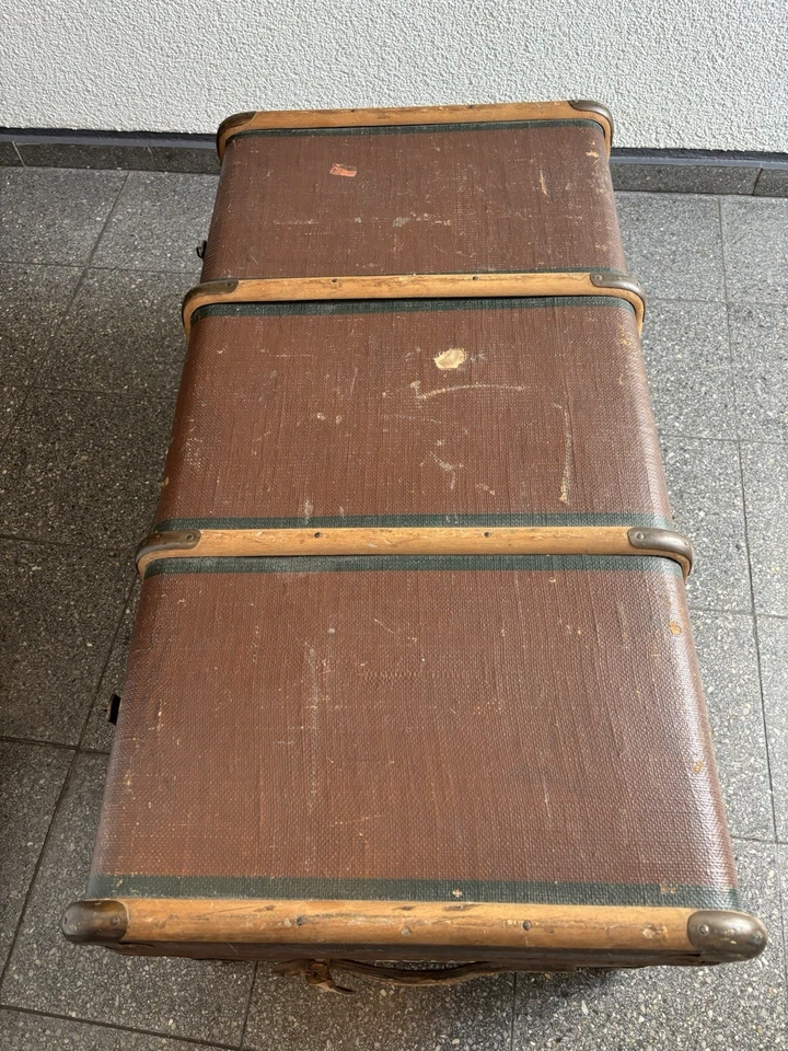 Antiker Überseekoffer - Reisetruhe - um 1900 - Bild 4 von 4