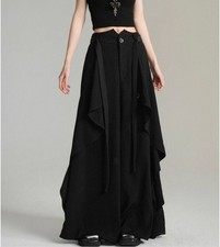 Japanese Women's Culottes Autumn Winter Wide Leg Pants Trousers