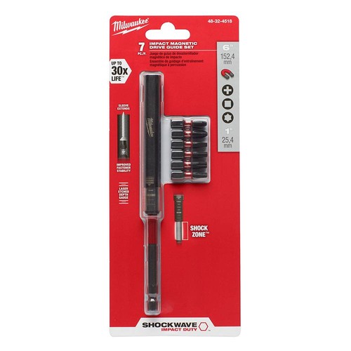Milwaukee 48-32-4518 SHOCKWAVE Impact Duty Magnetic Drive Guide Set, 7PC