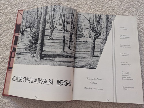 Carontewan Yearbook 1964 mansfield state college pa university book pennsylvania - Picture 3 of 4