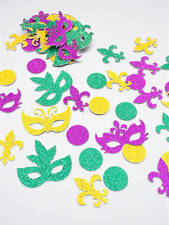 Glitter MARDI GRAS Confetti Table Scatter Party Decor Choose Package Amount
