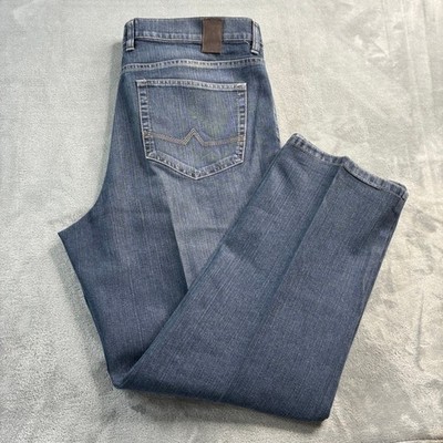 ALBERTO T400 Men's Comfort Fit Jeans Blue Med Wash Denim Size 40x29 Straight
