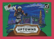 2025 Donruss Rookies & Highlights Treveyon Henderson Green Uptowns #TRU-6 Rookie