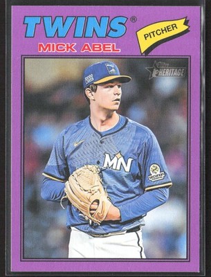 2026 Topps Heritage #292 Mick Abel Light Purple