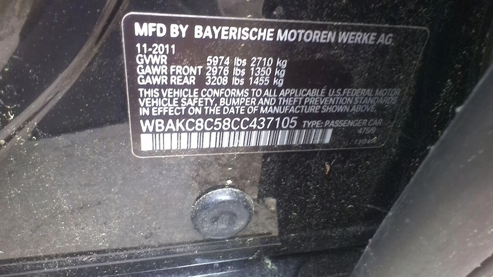 Capô usado serve: 2012 BMW 750I grau A - Imagem 4 de 4