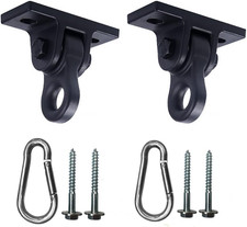 Heavy Duty Black Swing Hangers Screws Bolts Included over 5000 Lb Capacity Pl...