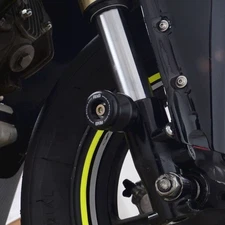 R&G Racing Black Front Spindle Sliders For 2018-2022 Honda FMX650 FSS0003BK