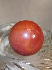 Vintage Vitro Peltier Master Alley Christensen Red Salmon Brick Swirl Marble