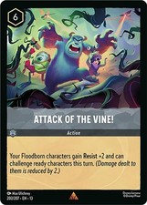 Attack of the Vine 202/204 Rare Attack of the Vine Lorcana TCG NM
