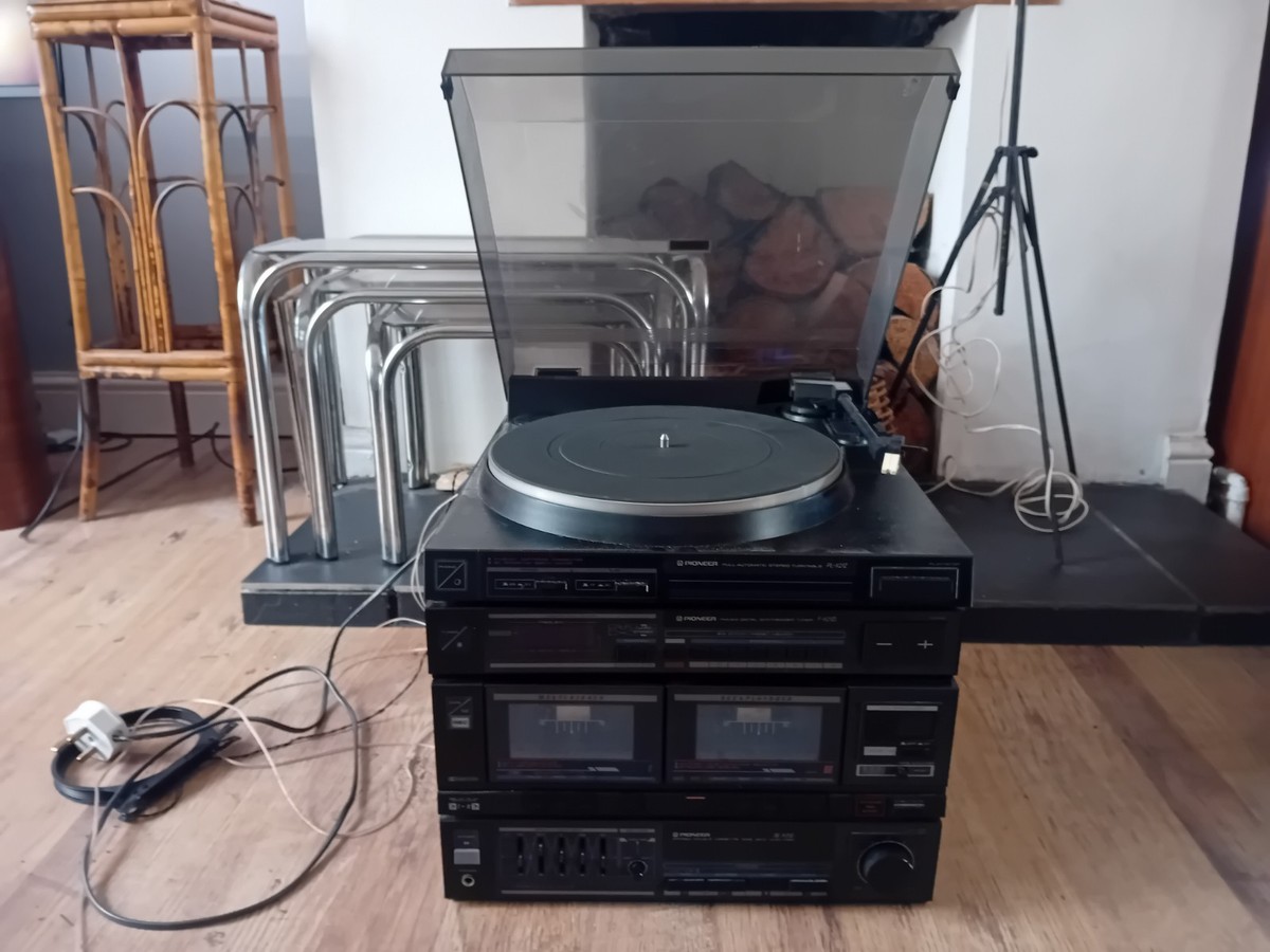 1990s PIONEER Hi-Fi .PL-X21Z Turn Table,F-X21ZL Tuner,Double Tape