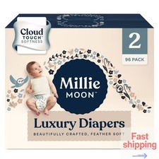 Millie Moon Luxury Disposable Diapers - Size 2 Count 96ct