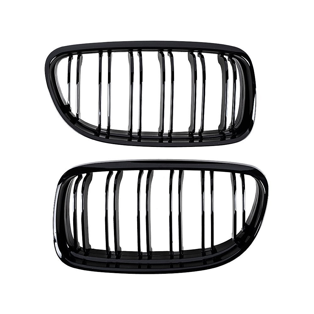 Gloss Black Front Kidney Dual Slats Grill For BMW E90 E91 LCI 3 series 2009-2011