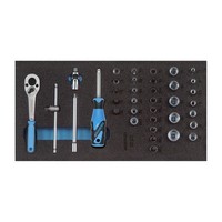 "Gedore 1500 CT1-20 SteckschlüSsel-Sortiment 1/4\" In Check-Tool-Modul"