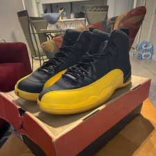 Size 10.5 - Jordan 12 Retro University Gold Black/Gold Mid Top 130690-070