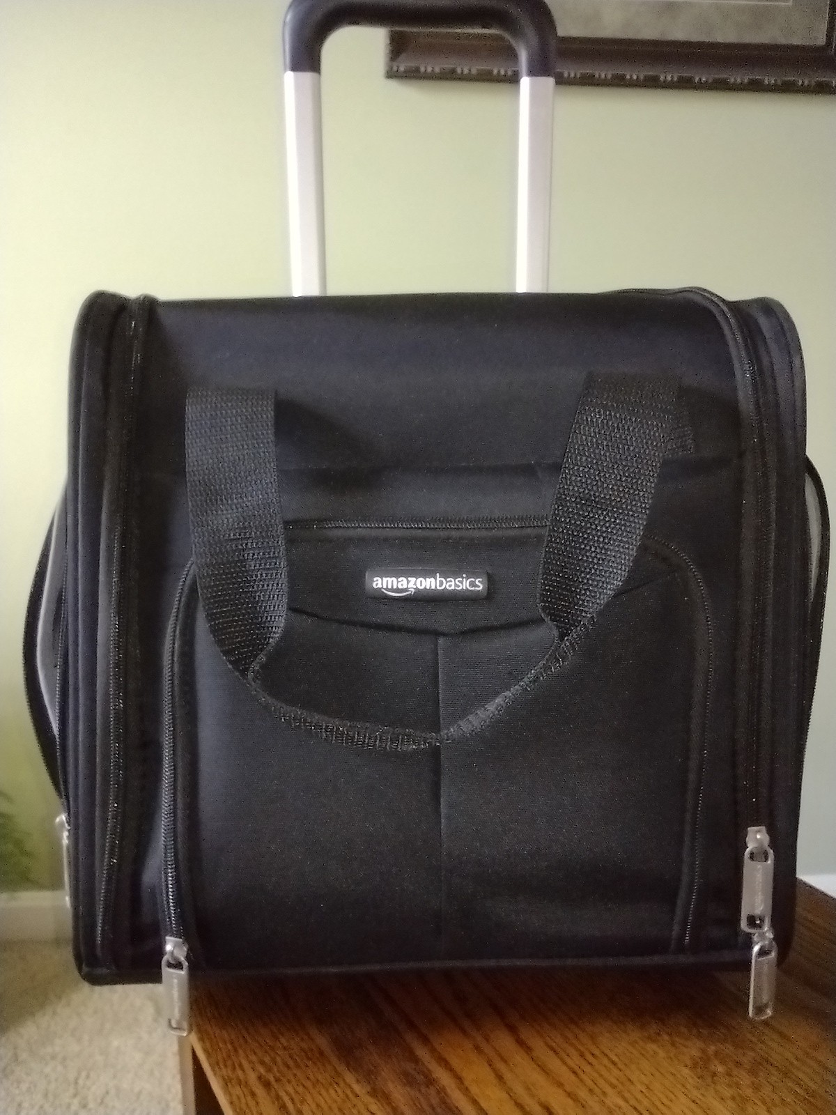 Amazon Basics 14" Underseat Carry On Bag with Wheels, Very Good Condition