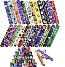 Halloween Slap Bracelets for Kids Bulk Snap...