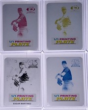 2025 Leaf 15th Anniversary Edgar Martinez 1990 Base A Printing Plate 1/1 SET