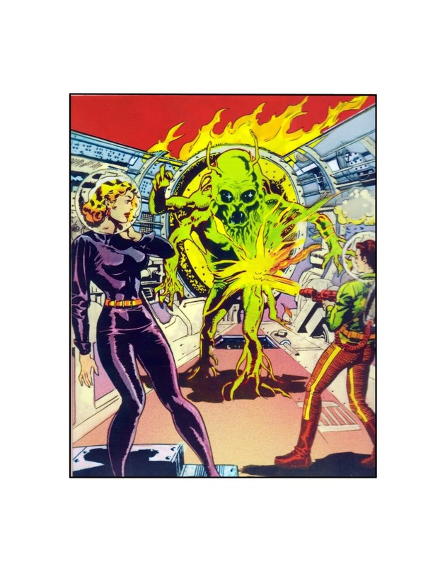 The Strange Worlds of Wally Wood / Golden Age Avon Comics sci-fi Sericel