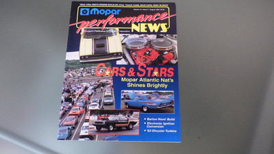 1993 MOPAR Performance News Magazine *See Pics for Contents *Muscle Funny Car