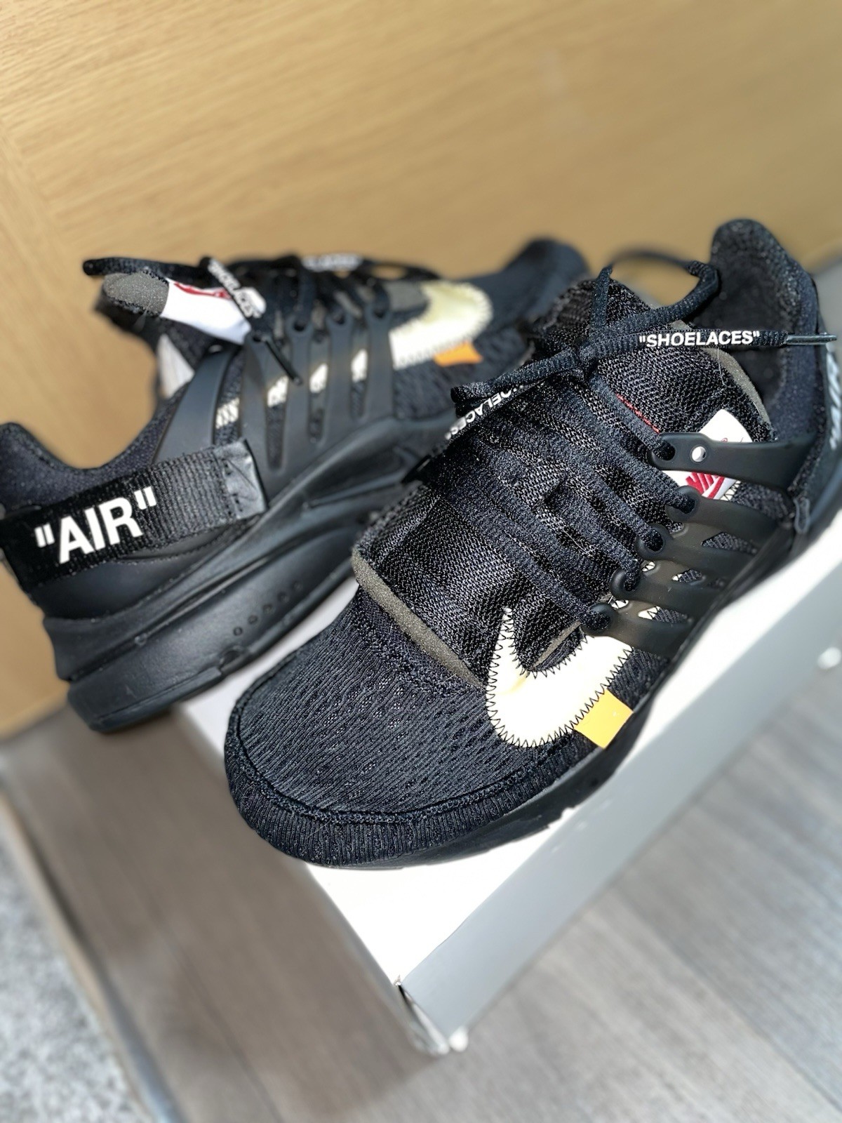 OFF WHITE X NIKE Nike X Off White The 10: Air Presto "Polar Opposites Black" scarpe da ginnastica taglia UK 8